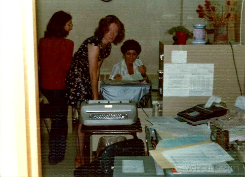 Early 70s Radio In Syracuse - Kathy Mindy and Audrey Wilkes In Station's Traffic Department - 980 James St