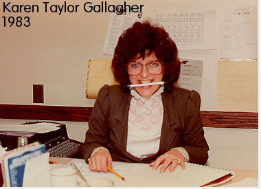 Karen Taylor Gallagher - Secretary to Bob Carolin - 62 WHEN radio -  1983