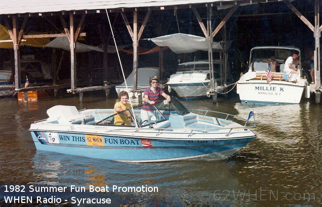 WHEN Radio Fun Boat Giveaway - Syracuse - 1982